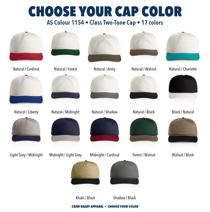 AS Colour Class Two-Tone Cap color chart