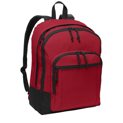 Port Authority BG204 Basic Backpack in Red