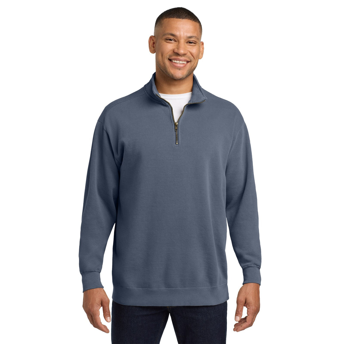 Comfort Colors Garment-Dyed Quarter Zip with a logo