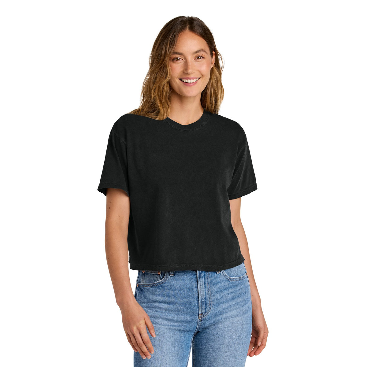 Comfort Colors Women's Heavyweight Boxy Tee with a logo