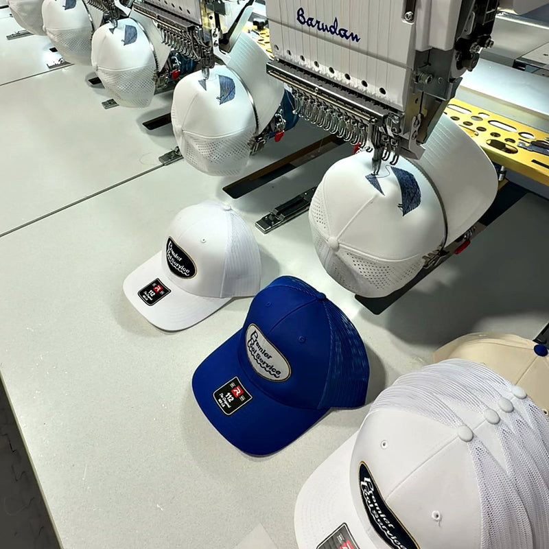 Our multi-head embroidery line