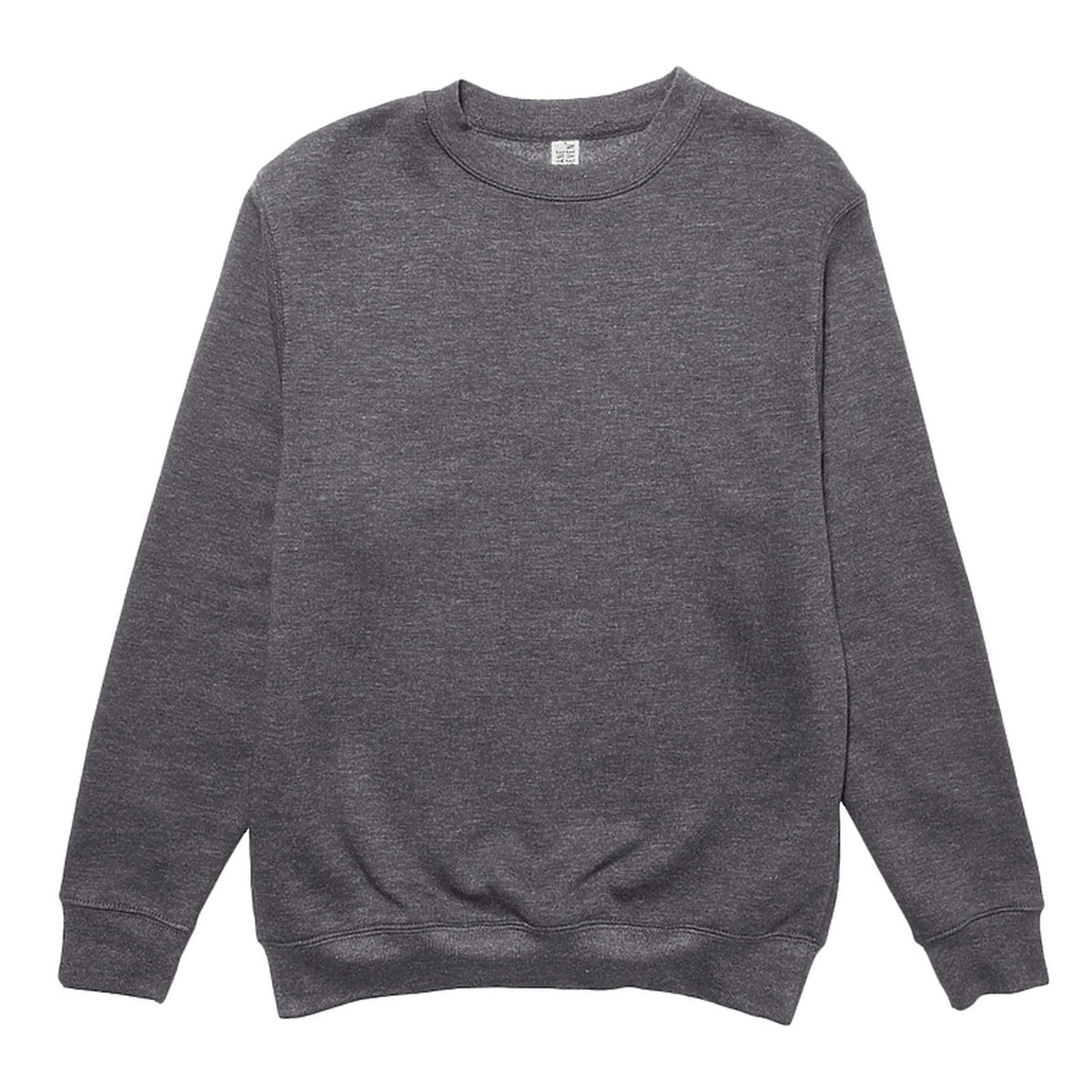 Lane Seven Premium Crewneck Sweatshirt in Charcoal Heather, front