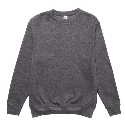 Lane Seven Premium Crewneck Sweatshirt in Charcoal Heather, front