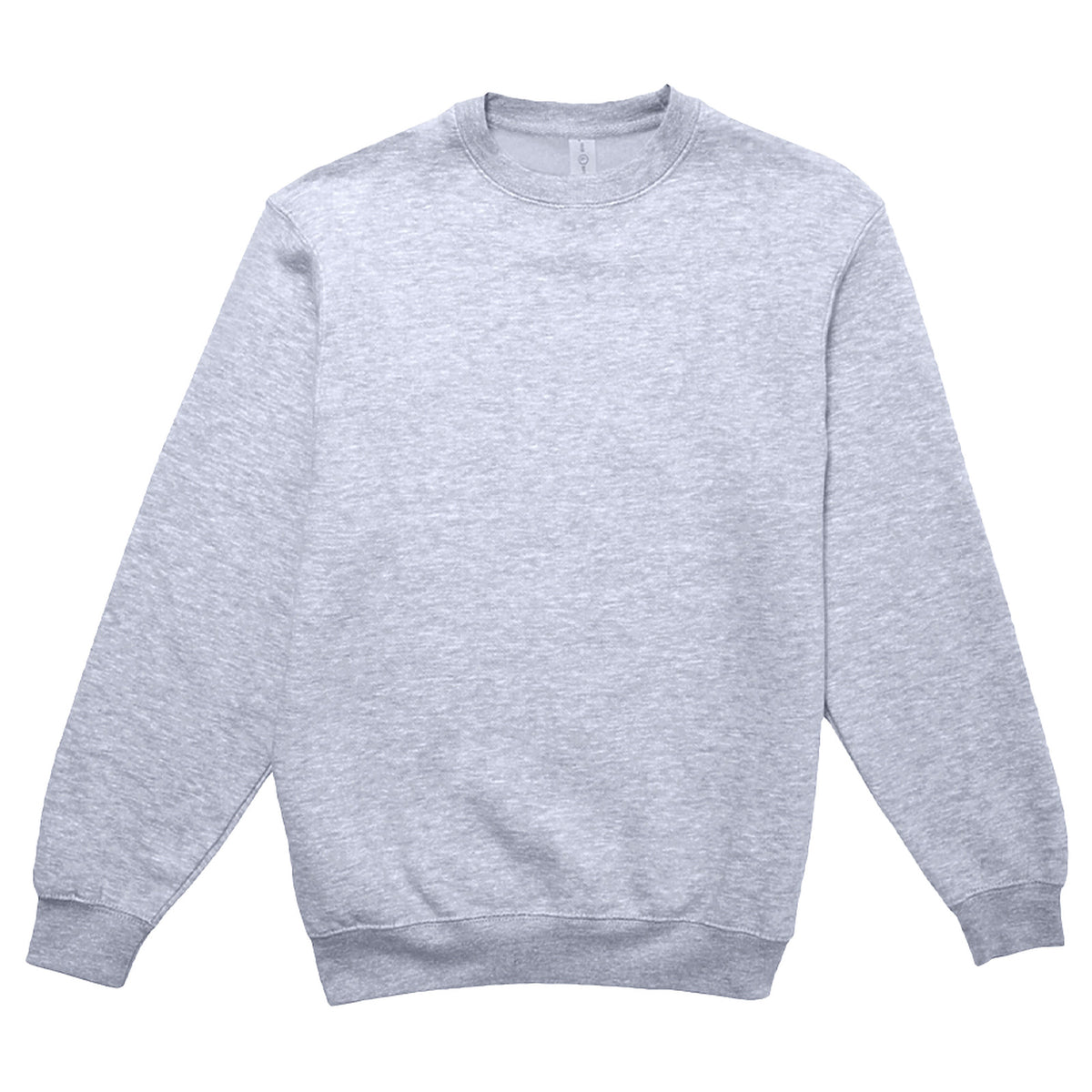 Lane Seven Premium Crewneck Sweatshirt in Heather Grey, front