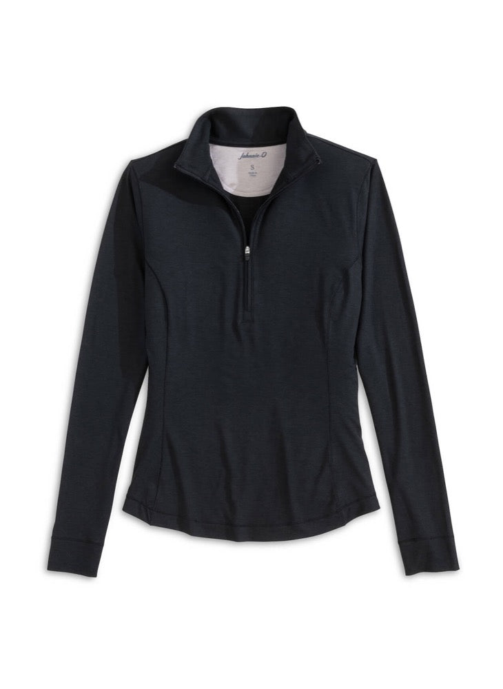 Johnnie-O Women's Susie Quarter-Zip, your logo embroidered or engraved by Crew Ready