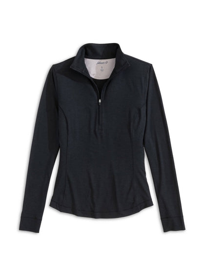 Johnnie-O Women's Susie Quarter-Zip, your logo embroidered or engraved by Crew Ready