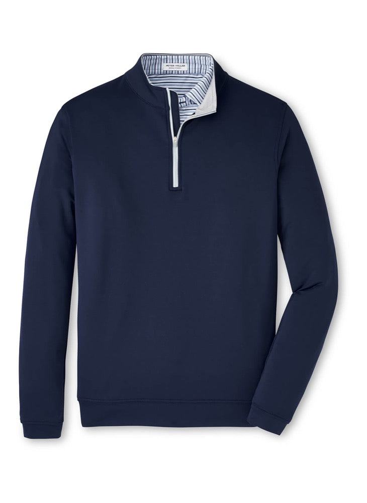 Peter Millar Perth Performance Quarter-Zip, your logo embroidered or engraved by Crew Ready