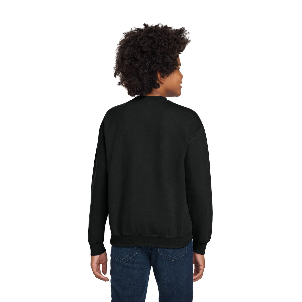 Gildan Youth Heavy Blend Crewneck with a logo