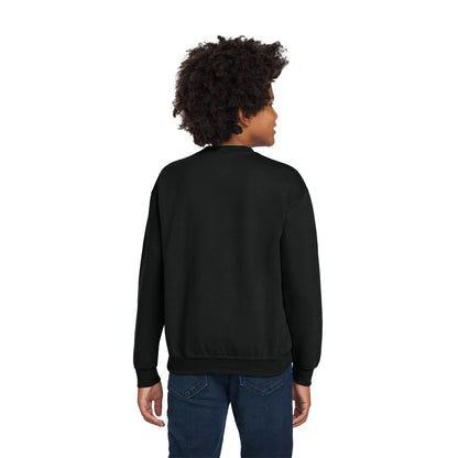 Gildan Youth Heavy Blend Crewneck with a logo