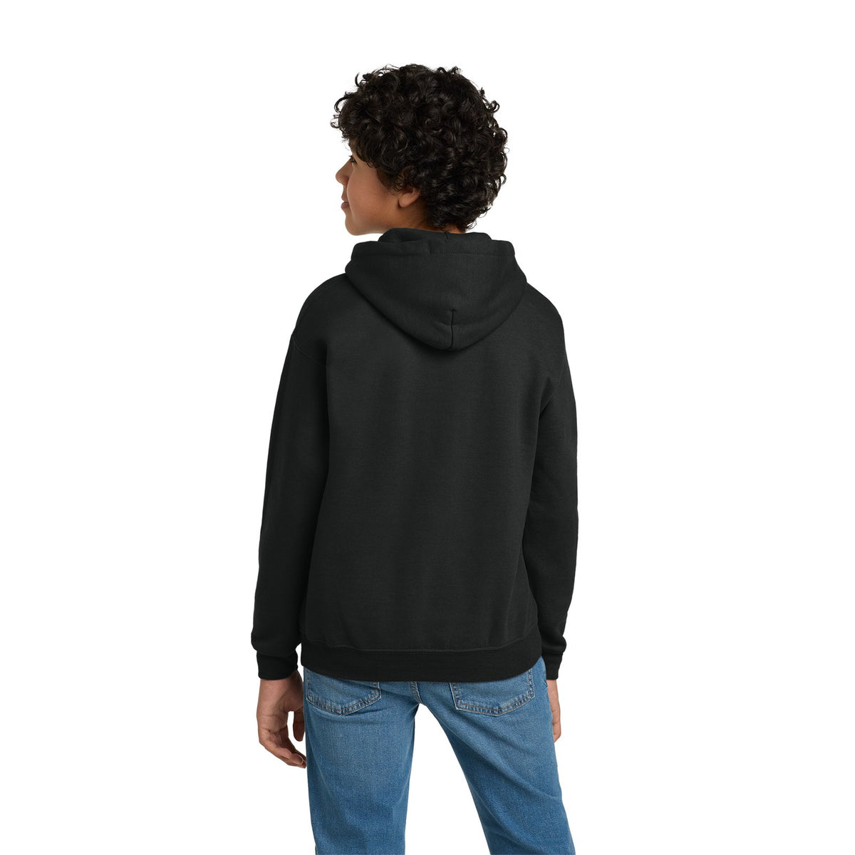 Gildan Youth Heavy Blend Hoodie with a logo
