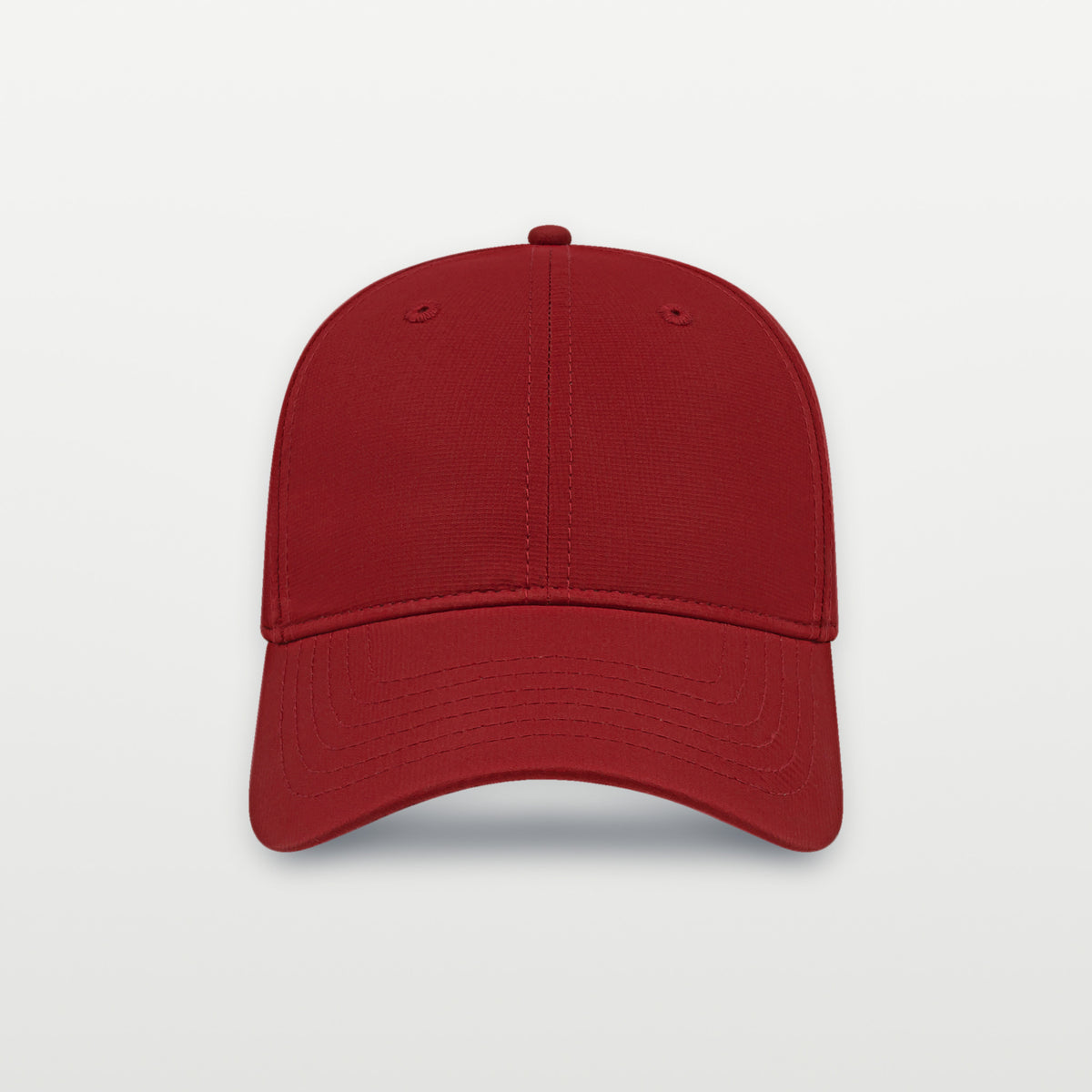 Cap America i8522 athletic cap in Cardinal, front