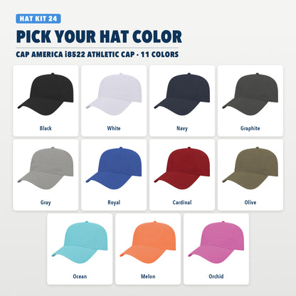 Cap America i8522 hat colors, 11 colors