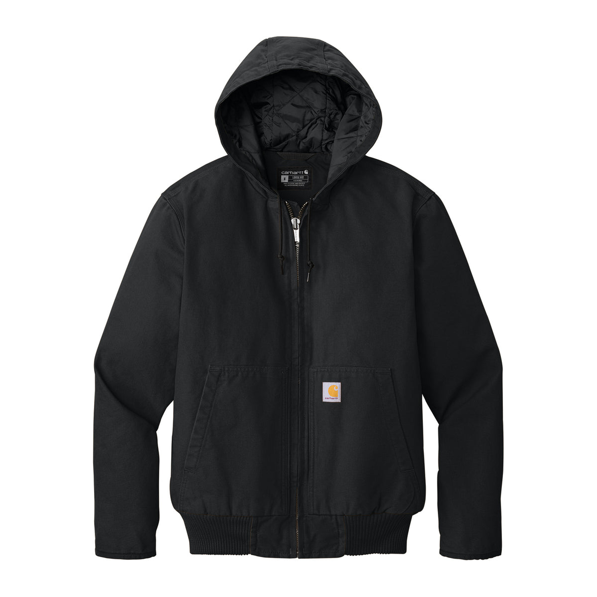 Carhartt CT104050 Washed Duck Active Jac in Black