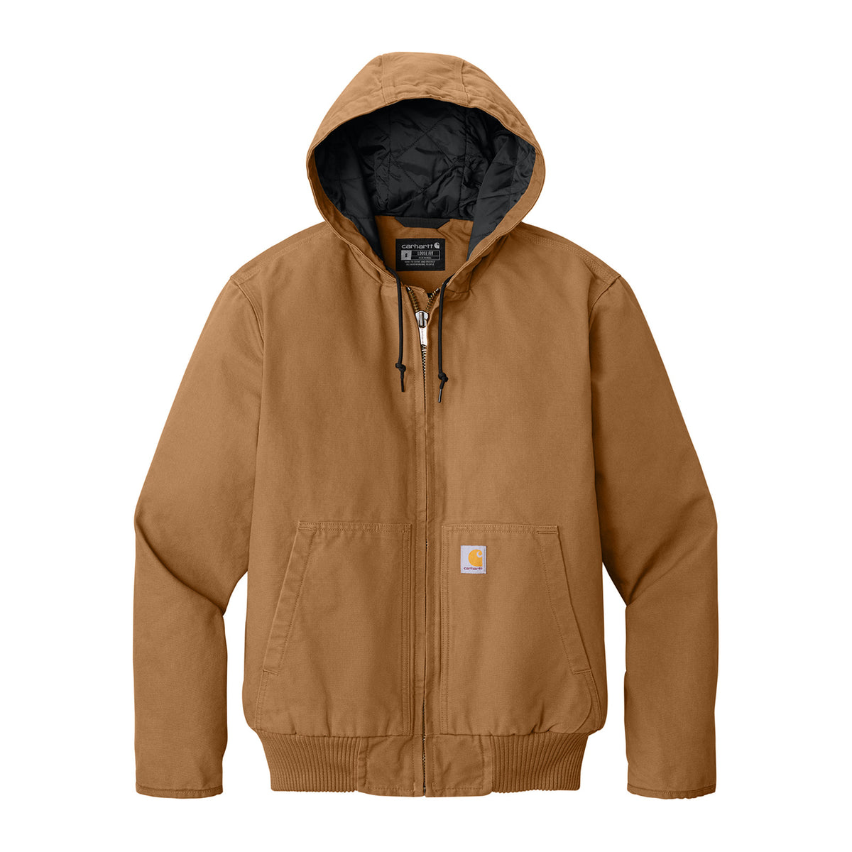 Carhartt CT104050 Washed Duck Active Jac in Carhartt Brown