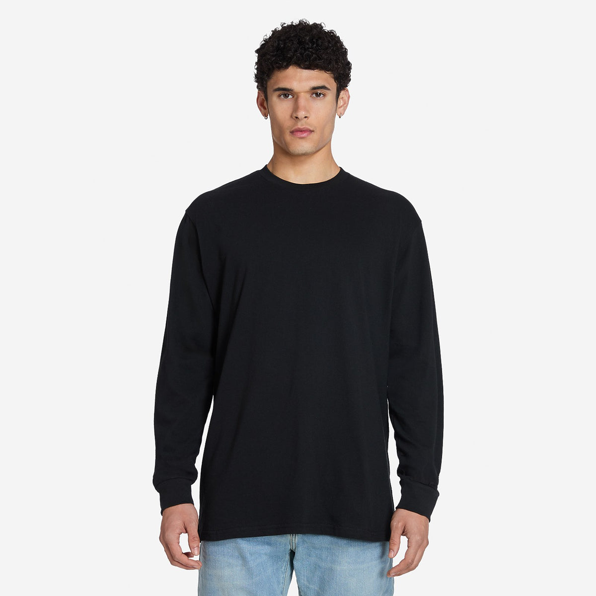 Lane Seven Heavyweight Long Sleeve Tee with a logo