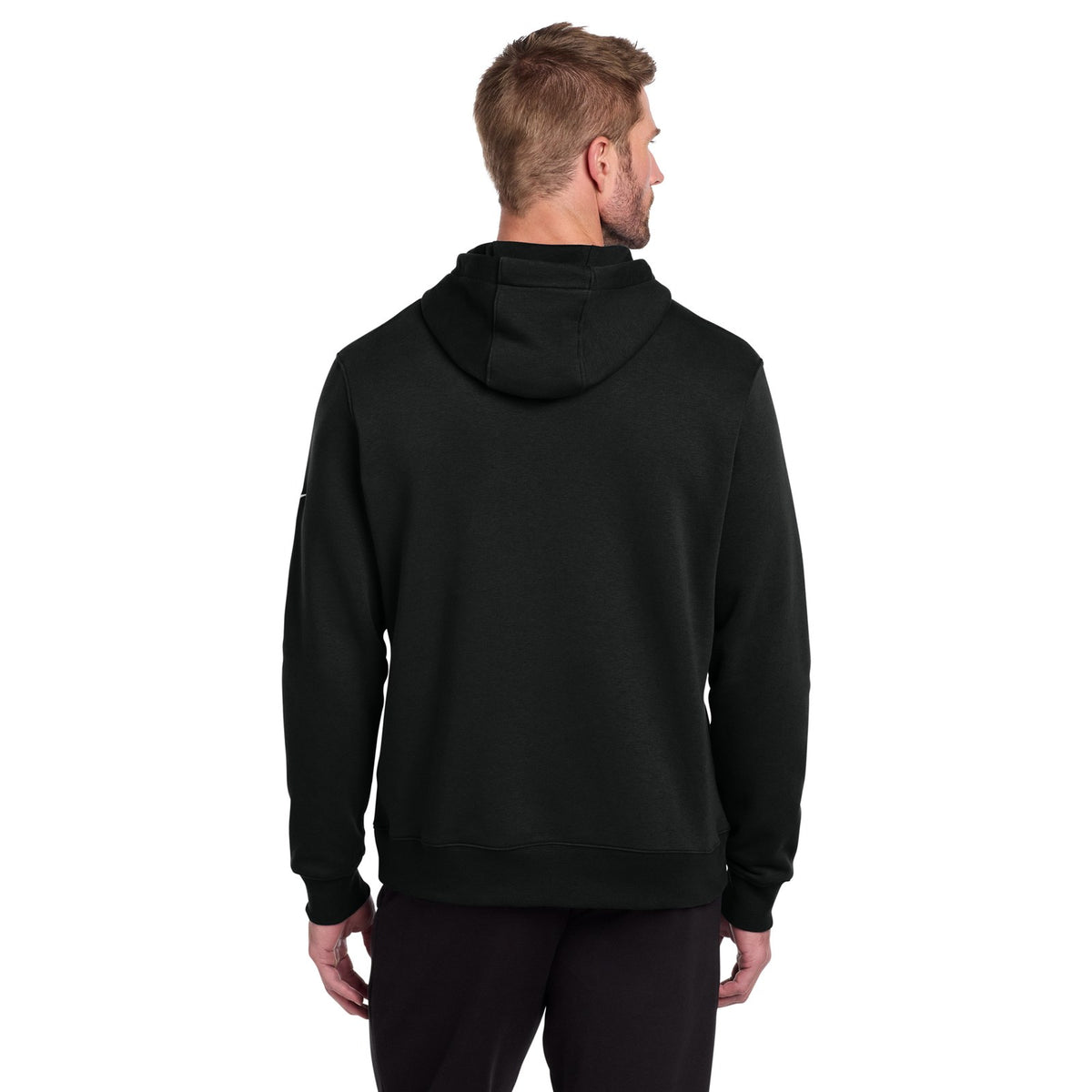 Nike Club Fleece Sleeve Swoosh Hoodie with a logo