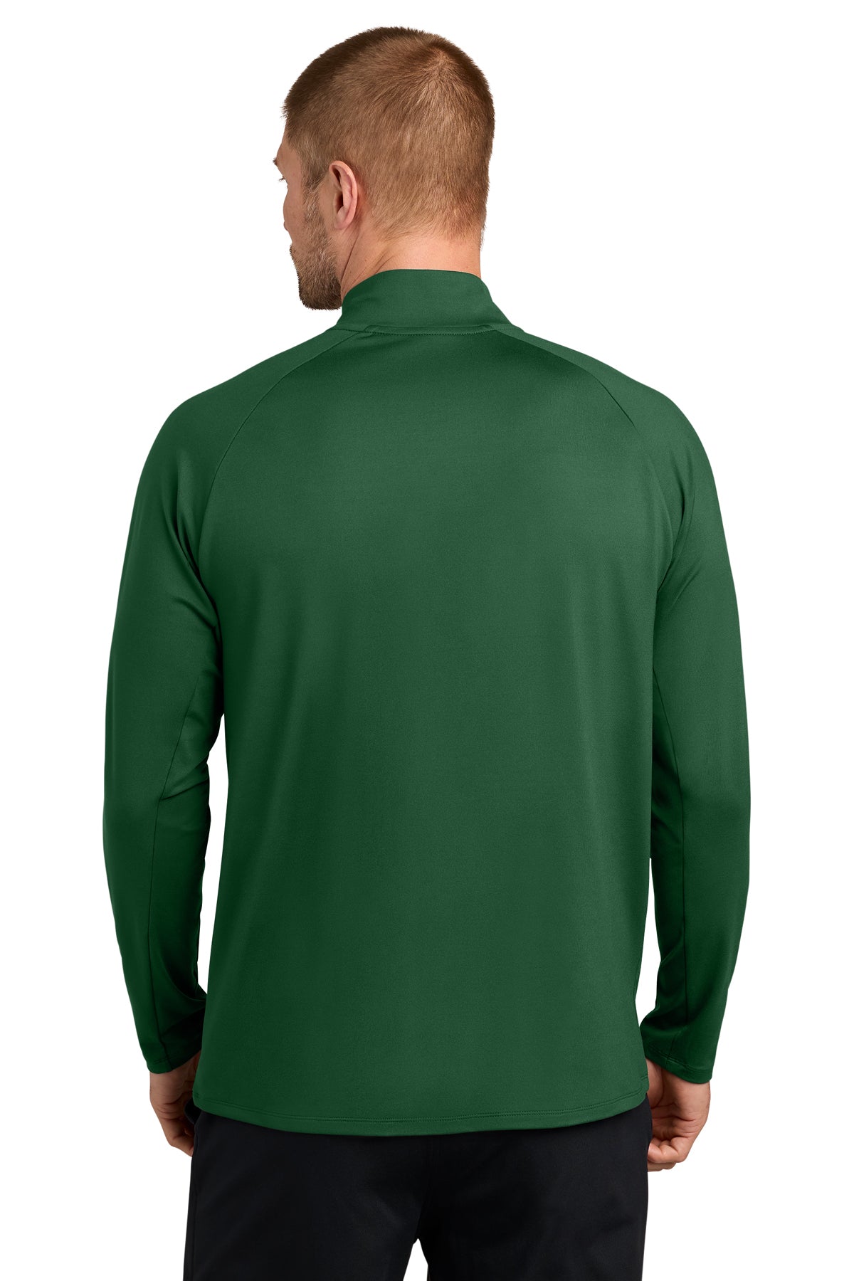 Nike Dri-FIT Stride Half-Zip in Dark Green, back view