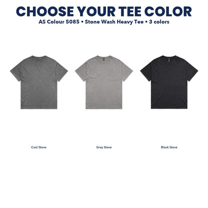 AS Colour Stone Wash Heavy Tee color chart