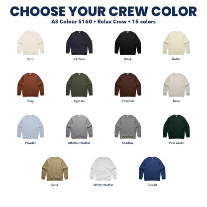AS Colour Relax Crew color chart