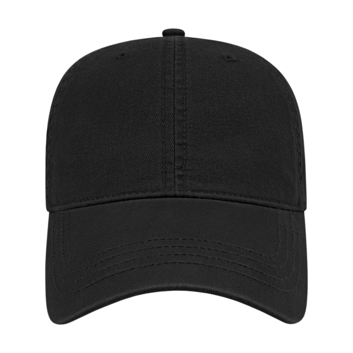 Blank black Cap America i1002 Classic Dad Cap, front view