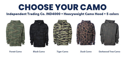 Independent Heavyweight Camo Hood camo chart