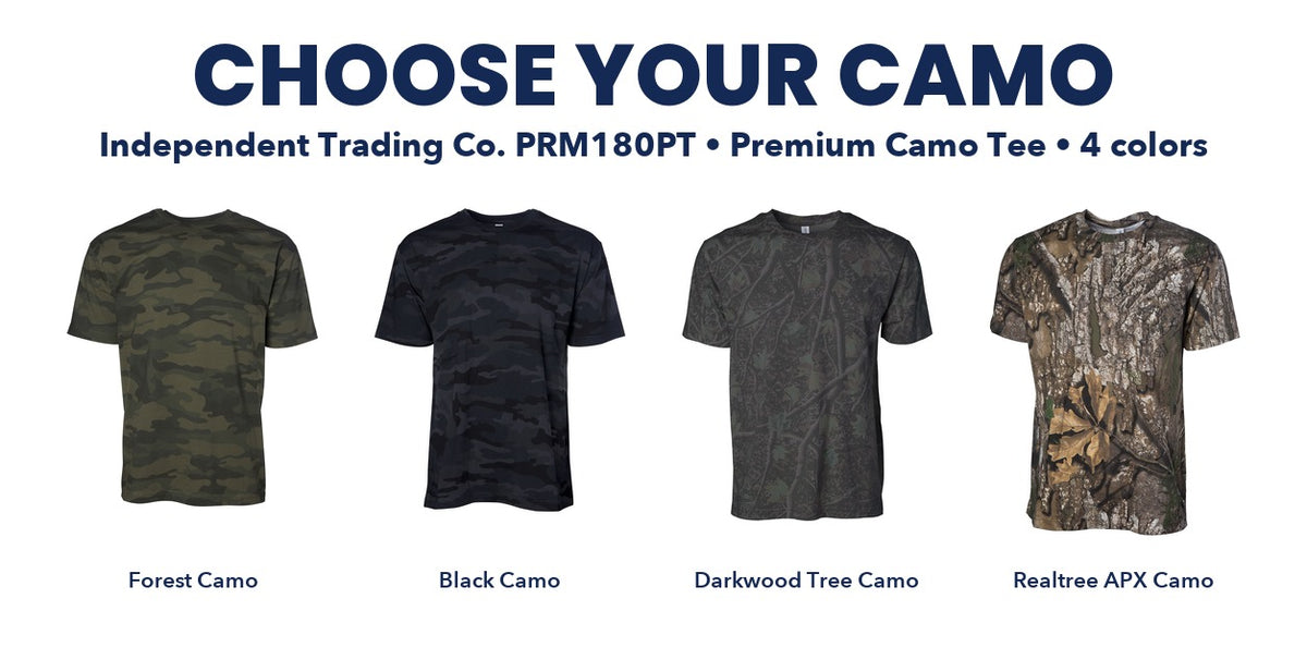 Independent Camo Tee camo chart