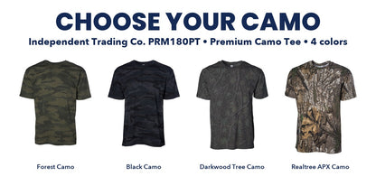Independent Camo Tee camo chart