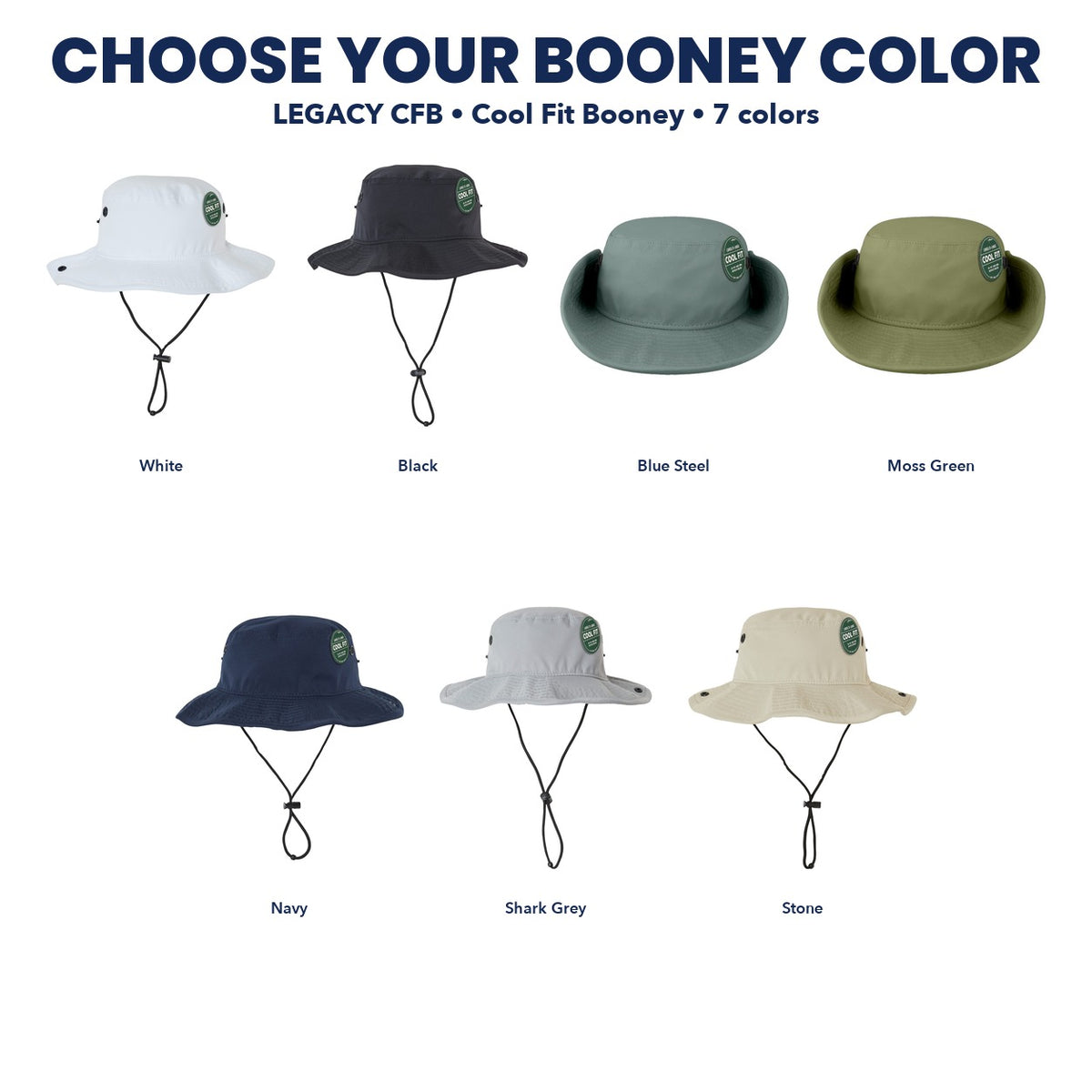 Legacy Cool Fit Booney color chart