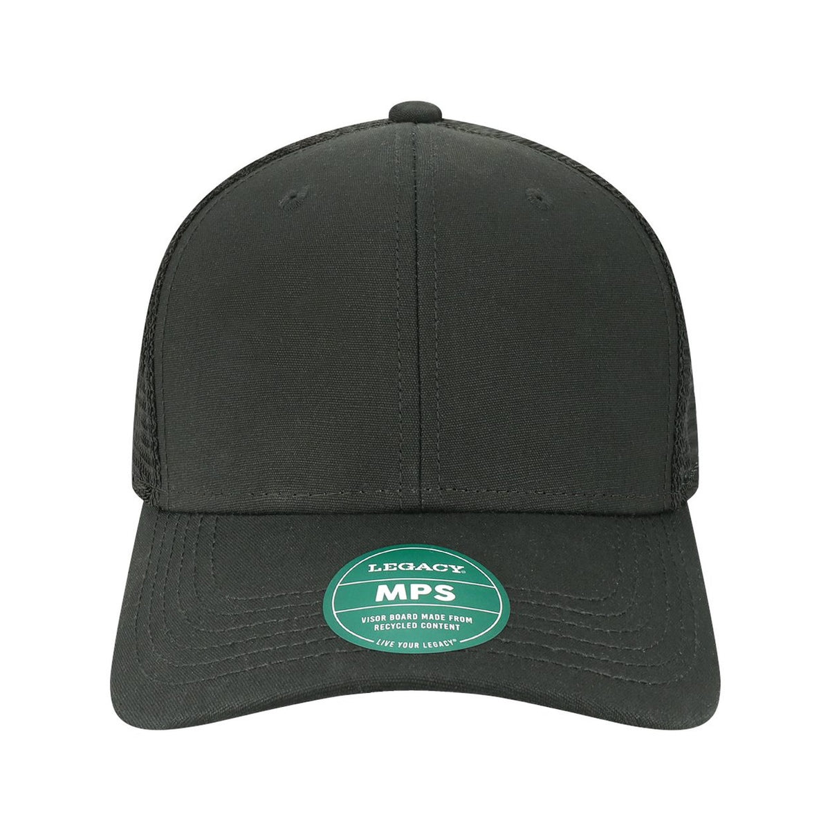 Legacy Mid-Pro Snapback Trucker Cap with a logo