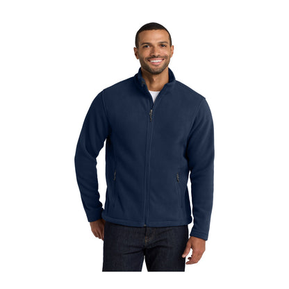 Port Authority F217 Value Fleece Jacket in True Navy with an embroidered logo