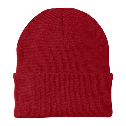 Port Authority CP90 Knit Cap in Athletic Red